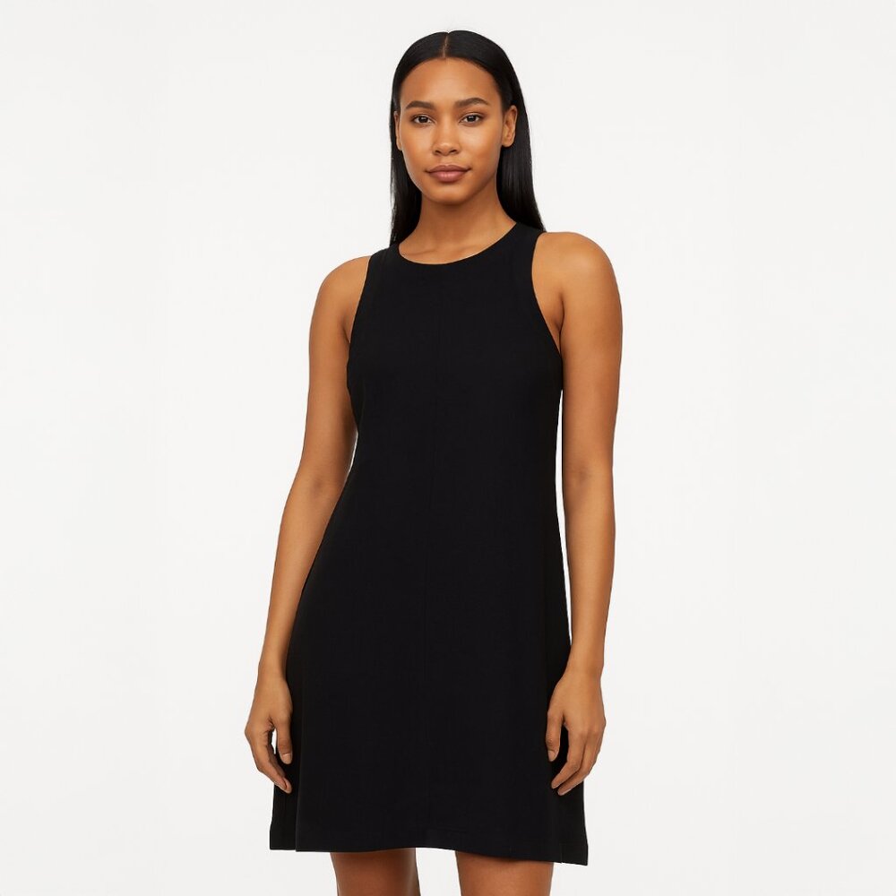 A203-D • Sleeveless Keyhole Back Shift Dress